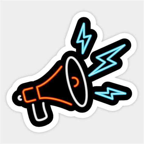 Megaphone Sticker .